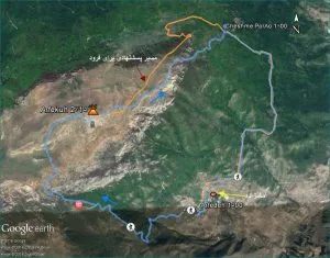 مسیر صعود به قله ارفع کوه