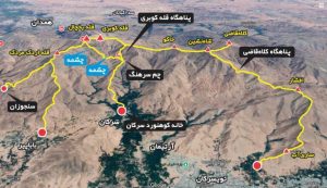 قله یخچال همدان؛ بام الوند و مسیر صعود به قله 3 مسیرهای صعود به قله یخچال و کوبری